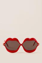 Francescas Poppy Lip Sunglasses - Red