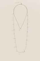 Francesca's Kelly Layered Pearl Necklace - Silver