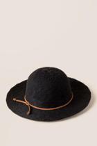 Francesca's Kallie Boucle Floppy Hat - Black