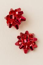 Francesca's Bow Stud Earring In Red - Red