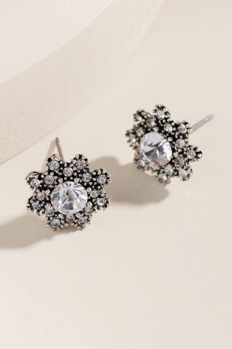 Francesca's Savannah Stud Earrings - Crystal