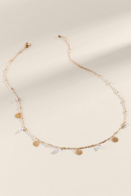 Francesca's Jayla Cz Drop Delicate Necklace - Gold