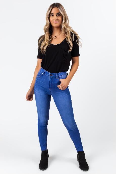 Francesca's Dean High Waist Jeans - Medium Wash