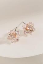 Francesca's Jolette Floral Stud Earrings - Rose/gold