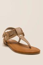 Mia Ivelise Multi Braid T-strap Sandal - Natural