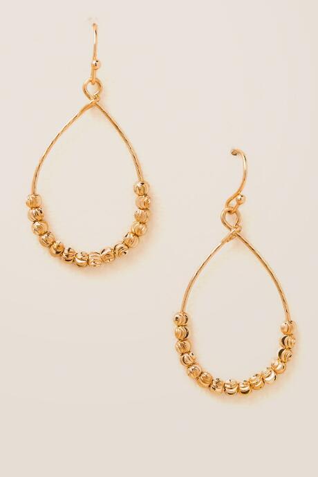 Francesca Inchess Kendall Beaded Teardrop Earrings - Gold