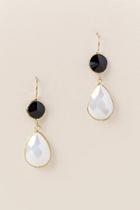 Francesca's Merida Double Drop Earring - Black