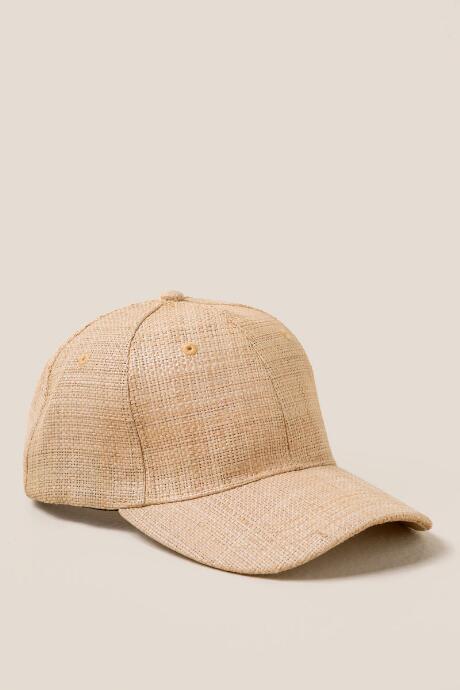 Francesca's Sophia Straw Baseball Cap - Natural
