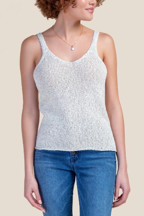 Francesca's Cameron Mlange Tank Top - Heather Gray