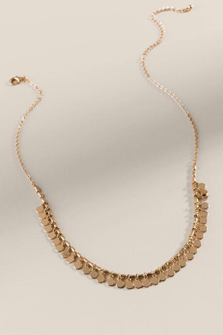 Francesca's Sydney Mini Coin Pendant Necklace - Gold