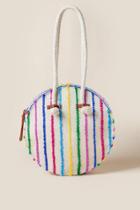 Francesca's Penny Striped Circle Tote - Multi