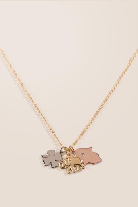 Francesca's Lucky Charm Pendant - Mixed Plating