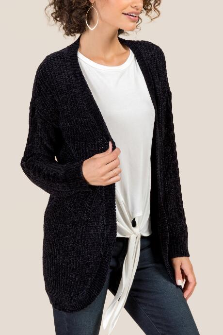 Francesca Inchess Maeryn Long Cardigan - Black
