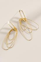 Francesca's Lillian Oval Drop Earrings - Gold