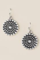 Francesca's Nikki Textured Drop Earrings - Silver