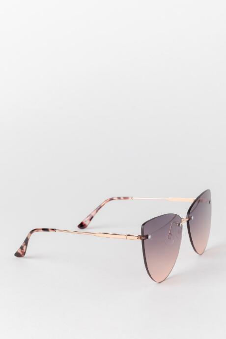 Francesca's Audrey Ombre Cat Eye Sunglasses - Pink