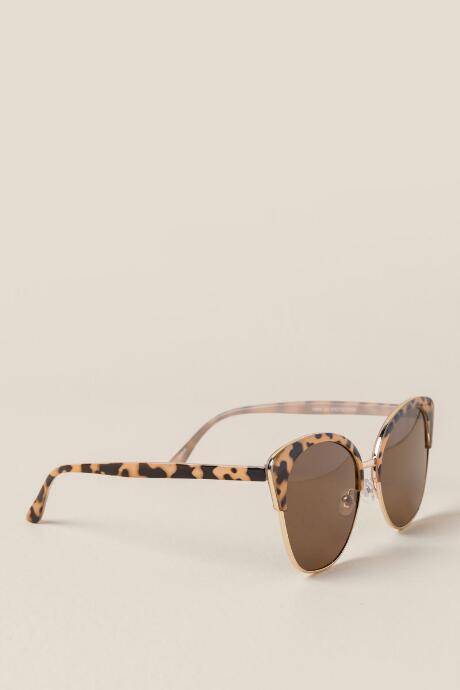 Francesca Inchess Penelope Oversized Cat Eye Sunglasses - Tortoise