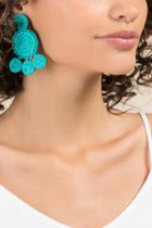Francesca's Sina Beaded Chandelier In Turquoise - Turquoise