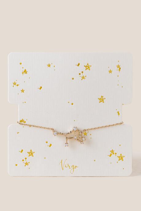 Francesca Inchess Virgo Constellation Pull Tie Bracelet - Gold