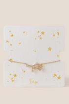 Francesca Inchess Virgo Constellation Pull Tie Bracelet - Gold