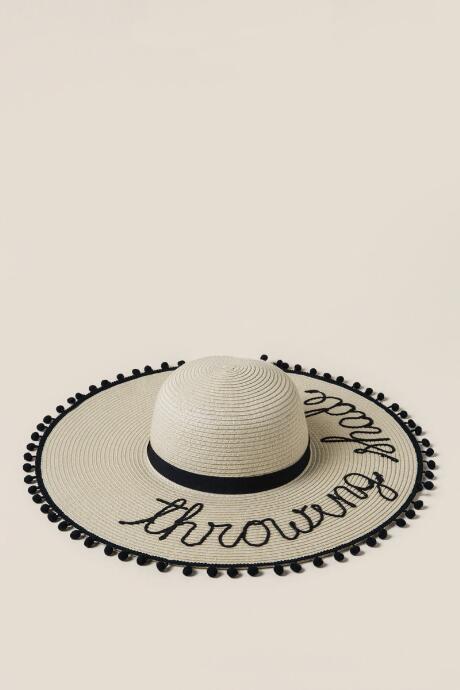 Francesca's Throwing Shade Floppy Hat - Natural