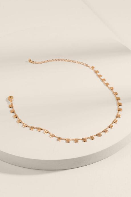 Francesca's Makenna Choker Necklace - Gold