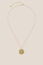 Francesca's Ellie Gold Hammered Coin Pendant Necklace - Gold