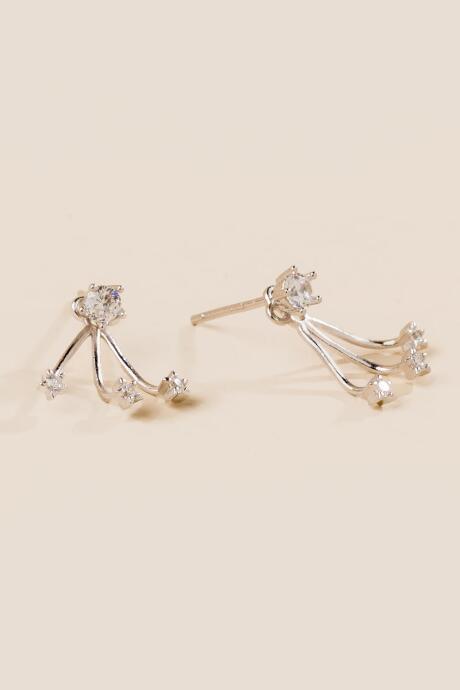 Francesca's Richie Earring Crawler - Crystal