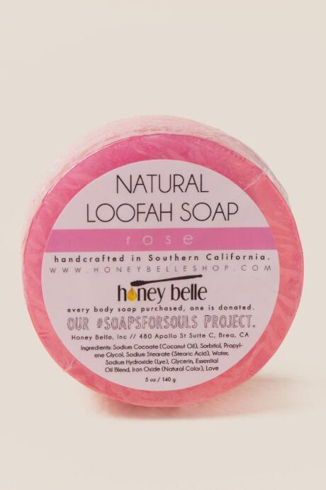 Francesca Inchess Rose Loofah Soap