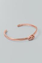 Francesca's Marietta Knot Cuff Bracelet In Rose Gold - Rose/gold