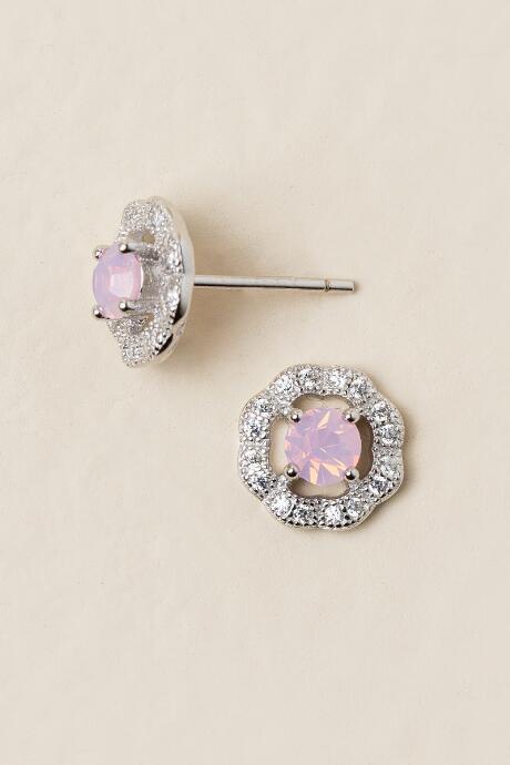 Francesca's Philina Halo Stud Earring - Silver