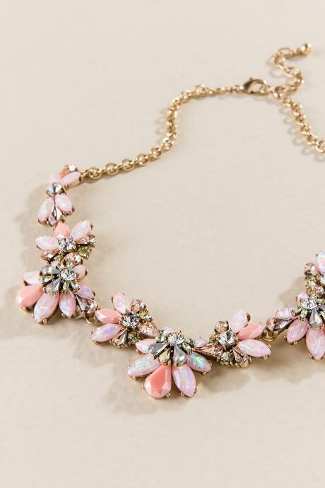 Francesca Inchess Riley Opal Statement Necklace - Pink