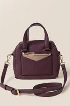 Francesca's Alexis Mini Satchel With Removable Pouch - Purple