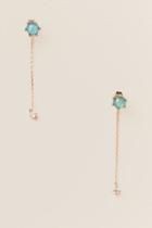 Francesca's Ava Chain Drop Earring - Iridescent