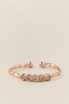 Francesca's Jackie Cubic Zirconia Toe Ring In Rose Gold - Rose/gold