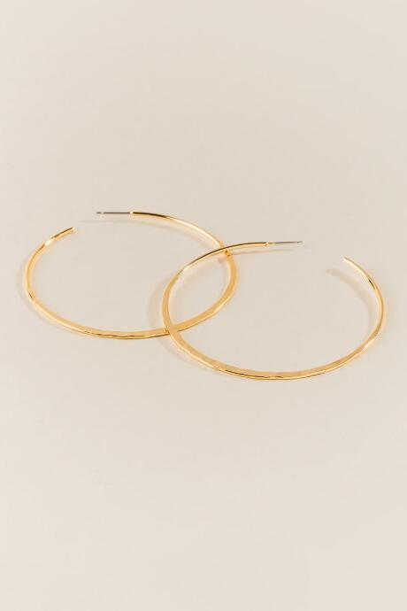 Francesca's Olesia Organic Metal Hoops - Gold
