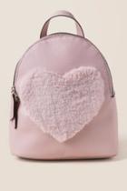 Francesca's Florence Blush Heart Mini Backpack - Blush