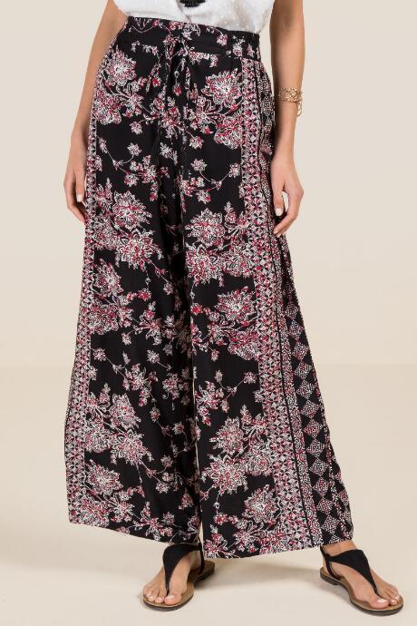 Franacesca's Payton Smocked Waist Palazzo Pants - Black