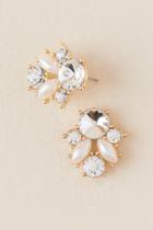 Francesca's Elizabeth Pearl Cluster Stud Earring - Crystal