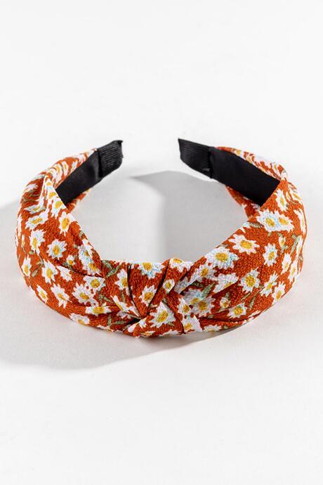 Francesca's Daisy Top Knot Headband - Orange