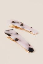 Francesca's Binnie 2 Pack Tortoise Hair Clip - Tortoise