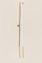 Francesca's Kristin Crochet And Suede Choker - Ivory