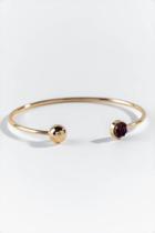 Francesca's Lane Thin Druzy Cuff - Purple