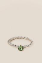 Francesca's August Swarovski Birthstone Ring - Green