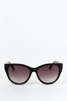 Francesca's Hollywood Square Cat Eye Sunglasses - Black