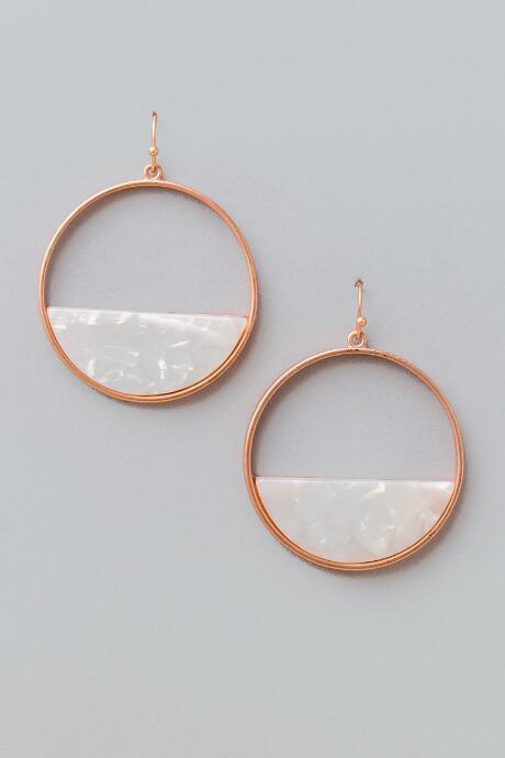 Francesca's Bisbee Statement Earrings - White