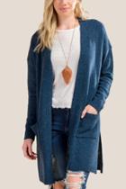 Francesca Inchess Harlow Confetti Knit Sweater - Navy