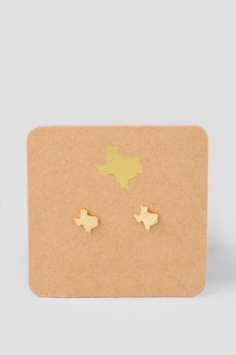 Francesca's Road Trip Texas Stud Earrings In Gold - Gold