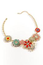 Francesca's Whitley Mixed Cluster Necklace - Multi