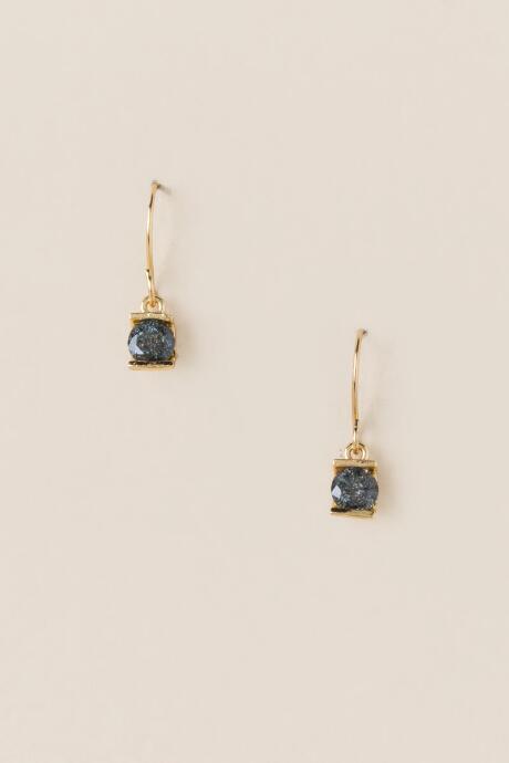 Francesca Inchess Eadin Stone Drop Earring - Black